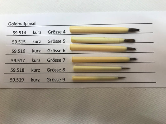 Goldmalpinsel kurz